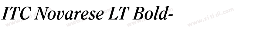 ITC Novarese LT Bold字体转换